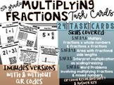 5th Grade Multiplying Fractions: QR Code Task Cards