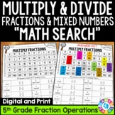 5th Grade Multiplying and Dividing Fractions Worksheets {5.NF.3, 5.NF.4, 5.NF.7}