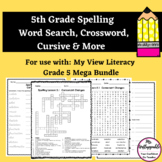 5th Grade My View Literacy Spelling Full Year Mega Bundle 