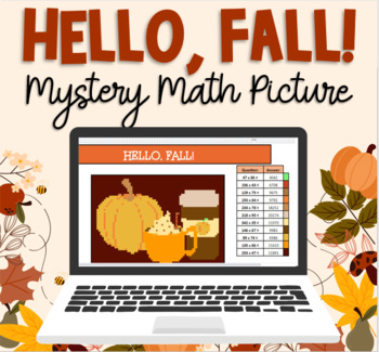 Preview of 5th Grade Mystery Math Picture: Hello, Fall!