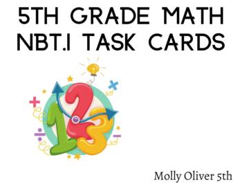 Preview of 5th Grade 5.NBT.1 Task Cards