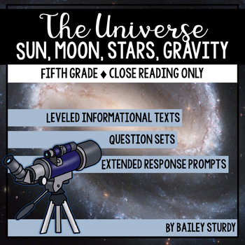 Preview of 5th Grade NGSS™ Astronomy and Space Close Reading