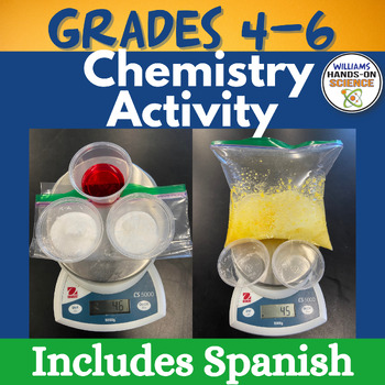 Preview of 5th Grade NGSS Conservation of Mass Weight Chemical Reaction Activity & C.E.R.