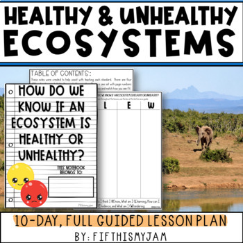 Preview of Healthy and Unhealthy Ecosystems | Full Guided Science Lesson Bundle