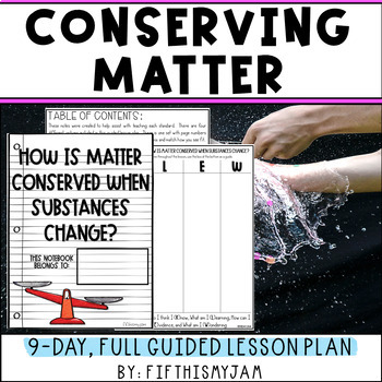 Preview of Conservation of Matter in Science | Full Guided Science Lesson Bundle