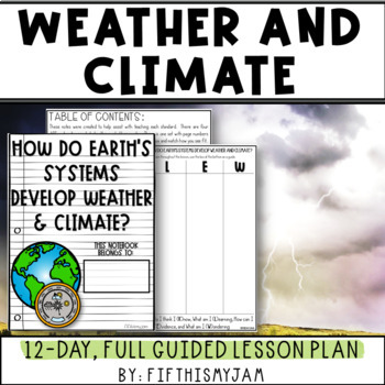 Preview of Weather and Climate | Full Guided Science Lesson Bundle