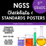 5th Grade NGSS "I Can" Standards Posters + Checklists
