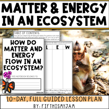 Preview of Matter and Energy in Ecosystems | Full Guided Science Lesson Bundle