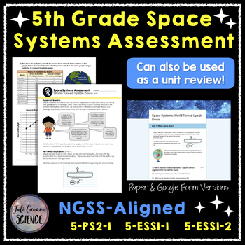 Preview of 5th Grade NGSS Space Systems Unit Assessment or Review