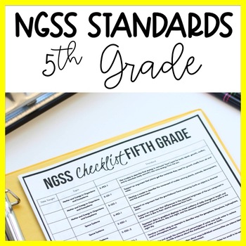 Preview of 5th  Grade NGSS Standards Checklist and Planning