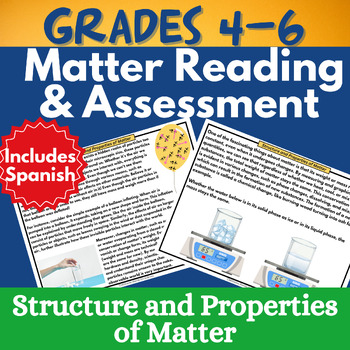 Preview of 5th Grade NGSS  Structure & Properties Matter Grades MS PS4 2 TEKS 8 Test Prep