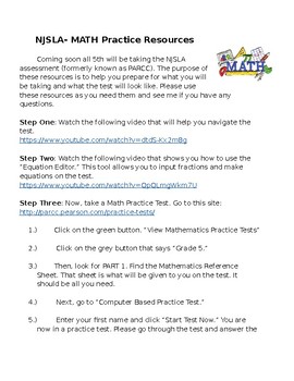 Njsla Math Practice Worksheets Teaching Resources Tpt