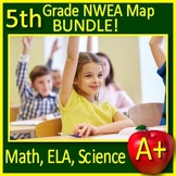 5th Grade NWEA Map Bundle - Science, Reading, and Math Pra