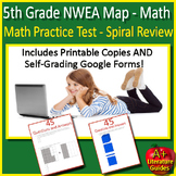 5th Grade NWEA MAP Math Test Prep Print & SELF-GRADING GOOGLE - RIT 171 - 230