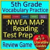 5th Grade NWEA MAP Reading Test Prep Vocabulary and Figurative Language Game