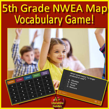 Preview of 5th Grade NWEA Map Vocabulary and Figurative Language Game - Reading Test Prep