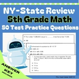 5th Grade NY State MATH TEST PREP Questions | Standards Al