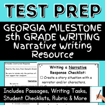 Preview of 5th Grade Narrative Writing for Georgia Milestone