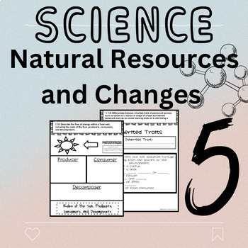 Preview of 5th Grade Natural Resources and Changes to Earth's Surface STAAR Bundle