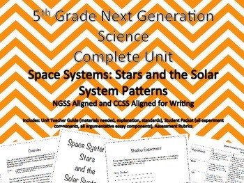 Preview of 5th Grade Next Generation Science Unit Space Systems: Patterns
