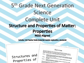Preview of 5th Grade Next Generation Structure and Properties of Matter Properties