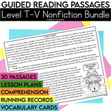 5th Grade Nonfiction Reading Passages Bundle | Level T-V |