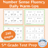 5th Grade Aimsweb Number Sense Fluency: DAILY Practice and