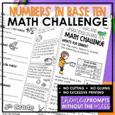 5th Grade Numbers and Operations In Base Ten Review Challe