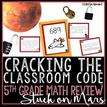 Preview of 5th Grade Math Escape Room Game Activity | Operations & Algebraic Thinking