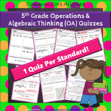 5th Grade Operations & Algebraic Thinking Quizzes: 5th Gra