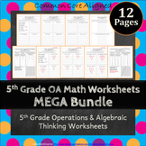 5th Grade Operations & Algebraic Thinking Worksheets 5th G