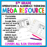 5th Grade Operations & Algebraic Thinking Worksheets & Goo