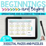 5th Grade Math Operations and Algebraic Thinking Digital M