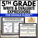 5th Grade Order of Operations Activity: Writing & Evaluati