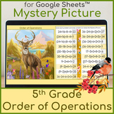5th Grade Order of Operations | Mystery Picture Pixel Art 