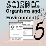 5th Grade Organisms and Environment 5.9 STAAR Worksheet/As