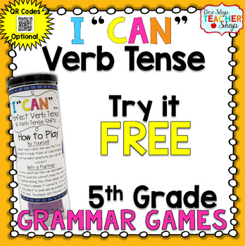 Preview of 5th Grade Perfect Verb Tense Game FREE | I CAN Grammar Games