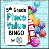 5th Grade Place Value Bingo Games - Multiply & Divide by P