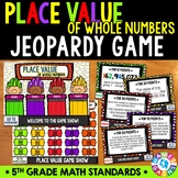 5th Grade Place Value Jeopardy Game - Compare Digit Values