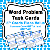 5th Grade Place Value Task Cards Activity - Multiply & Div