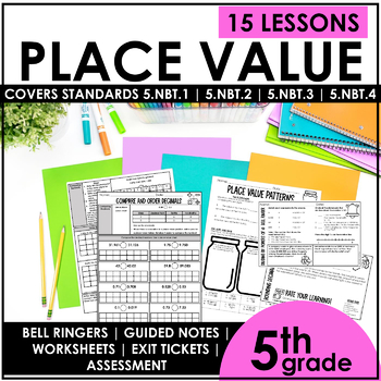 Preview of 5th Grade Place Value Unit Lessons & Worksheets