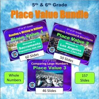 Preview of 5th & 6th Grade Place Value Whole Number Bundle - 3 Powerpoint Lessons