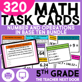 5th Grade Numbers and Operations in Base Ten Task Card Dec