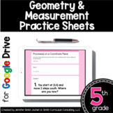 5th Grade Practice Sheets Geometry & Measurement in Google Forms