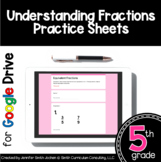 5th Grade Practice Sheets Understanding Fractions in Google Forms