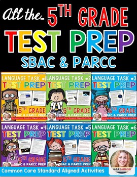 Preview of SBAC and PARCC Test Prep 5th Grade Bundle