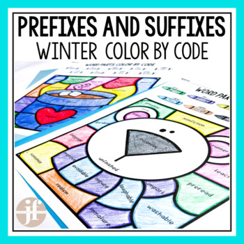 Preview of 5th Grade Prefix and Suffixes | Winter Coloring Pages | Fourth Grade Prefixes