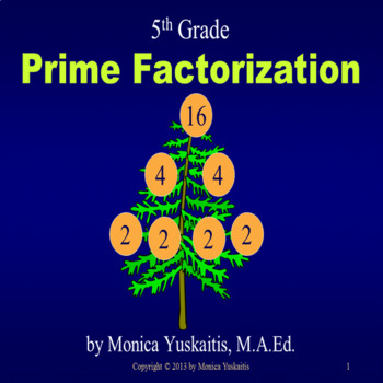Preview of 5th Grade Prime Factorization Powerpoint Lesson