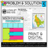 5th Grade Problem and Solution Nonfiction Text Structure Reading Comprehension