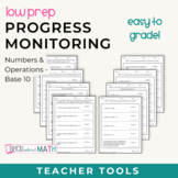 5th Grade Progress Monitoring Bundle - Numbers & Operation